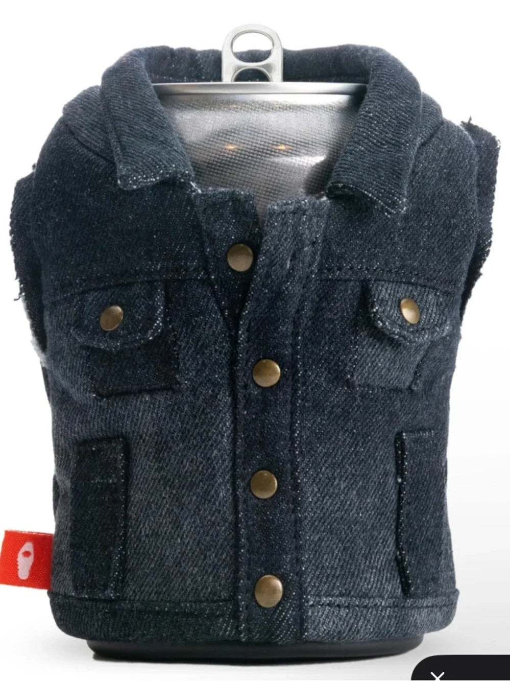 Puffin - The Denim Vest - Insulated 12 oz Can Cooler I Beer Bottle & Soda Can